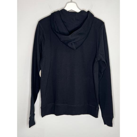 Pact One For All Organic Cotton Long Sleeve Full Zip Hoodie Black Unisex Size S - Picture 9 of 9